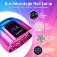 thumbnail image 4 of Purtato Profesional Recargable 96W UV LED Luz UV Portátil Inalámbrica para Máquina de Lámpara de Uñas con Fondo de Acero Inoxidable Extraíble, 4 Ajustes de Temporizador y Secador de Uñas con Sensor In, 4 of 5