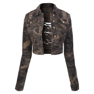 Agnes Orinda Women S Plus Size Jean Jackets Button Down Denim Bomber Jacket Walmart Com