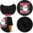 thumbnail image 6 of Plus-Size Christmas Shirts Women Merry Christmas Leopard Plaid Tree Print Shirt Holiday Tops Xmas Tee, 6 of 7