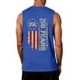thumbnail image 4 of Men's 250th America Anniversary Independence 250 Years of Freedom Muscle Tank Tops Sleeveless Graphic T-Shirt, 4 of 4