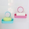 thumbnail image 3 of Jabonera de pared con ventosa y desagüe, color macaron, ahorra espacio, para baño y cocina., 3 of 8