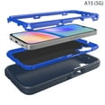 thumbnail image 5 of Hotpom Samsung Galaxy A15 5G Heavy Duty Shockproof Dustproof Phone Case, Blue/Dark Blue, 5 of 5