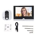 thumbnail image 2 of Door Peephole Camera WiFi, 1080P Door Eye Hole Camera with 4.3inch IPS Screen, Digital Peephole Door Viewer Support Motion Detection, Infrared Night Vision, 2 of 7