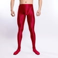 thumbnail image 2 of Men's High Waist Stirrup Leggings Tights Gym Yoga Workout Sports Pants, 2 of 5