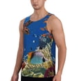 thumbnail image 2 of Haiem Colorful Coral Reef Men Workout Tank Top Gym Bodybuilding Sleeveless Muscle T Shirts Athletic Tank Breathable Workout Shirt-X-Large, 2 of 9