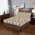 thumbnail image 1 of Juego de cama de 3 piezas Rainbow Paw Print Blue Heeler Dogs Blue, 1 of 5
