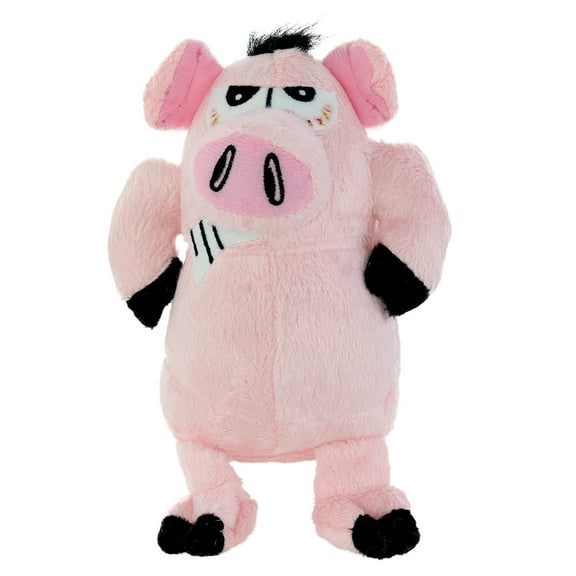 Mighty Junior Angry Animals Pig Durable Squeaky Plush Dog Toy
