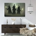 thumbnail image 5 of JFHCQJPK Witch in the Forest Halloween Print Wall Art Poster Witch Decor Vintage Print Dark College Wall Art Victorian Gothic Room Decor Canvas Wall Print8x12in Metal blackFramed, 5 of 8