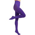 thumbnail image 3 of 2 Pairs Women's Solid Color Tights 80D, Soft Opaque Microfiber Tights, 3 of 3