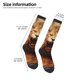 thumbnail image 2 of Fotbe Cool Fire Lion Calcetas Divertidas Estampadas para Hombre y Mujer, Calcetas de Algodón hasta la Rodilla para Caminar, Correr, Enfermería y Embarazo, 2 of 6