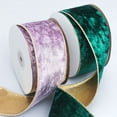 thumbnail image 4 of stanreset Double-Sided Red Velvet Ribbon 10 Yards For Holiday Decorations 10 Yards Christmas Velvet Ribbon B, 4 of 6