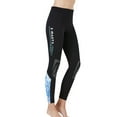 thumbnail image 1 of DIVE SAIL Pantalones de neopreno de 3 mm Costuras sin costuras de tipo dividido Leggings de buceo elásticos a prueba de sol de tres capas para bucear con esnórquel Surf Mujer azul M Eigraketly OD003286-07, 1 of 7