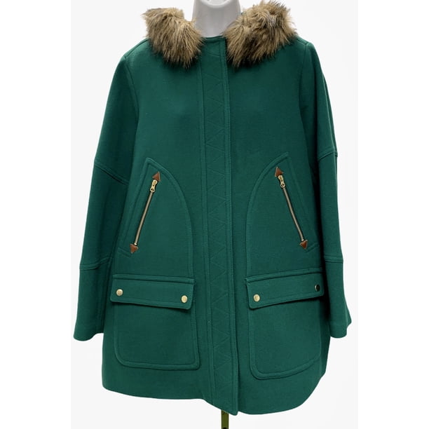 J Crew J Crew Chateau Parka Italian Stadium Wool Coat Green Size 22 J54 Walmart Com Walmart Com