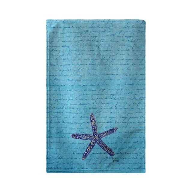 Betsy Drake BT991 Serviette de Plage Bleu Starfish - 30 x 50 Po.