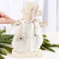 thumbnail image 3 of 2pc Wooden Fur-Accented Snowmen Figures - for Christmas Decor - Factory Direct Craft, 3 of 6