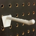 thumbnail image 3 of 4" Plastic Economy Peg Hooks for Slatwall and Pegboard, Off-White, 50 Pack, 3 of 4