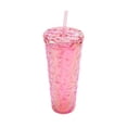 thumbnail image 3 of Mainstays Blue Plastic Prismic Textured Tumbler 27 Ounces, 1pc, 3 of 4