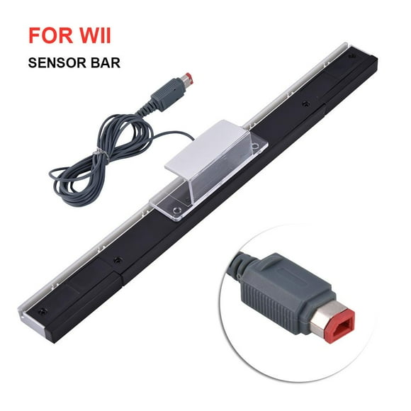 WALFRONT Wired Infrared IR Signal Ray Sensor Bar/Receiver for Nintendo Wii Consoles, IR Sensor Bar, Sensor Bar