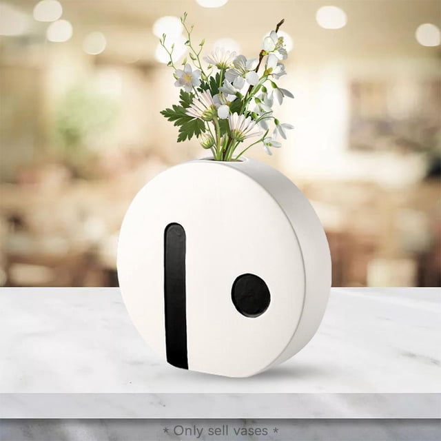 Macetas de plantas, macetas de florero suculentas hidropónicas, contenedor de plantas, macetas de decoración para hogar, mini adorno de escritorio Redondo Soledad floreros decorativos