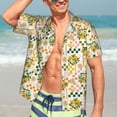thumbnail image 5 of Picia Lemon Gentle Cotton Regular Fit Short Sleeve Casual Hawaiian Shirt for Men-XX-Large, 5 of 9