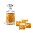 thumbnail image 1 of Vasos de Vidrio whiskey town  Whisky (4 Pz) con Decantador de Cristal, 1 of 9