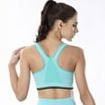 thumbnail image 3 of Front Zipper Top Women Fitness Push up Gym Running Shockproof Workout Fast Dry Vest, 3 of 6
