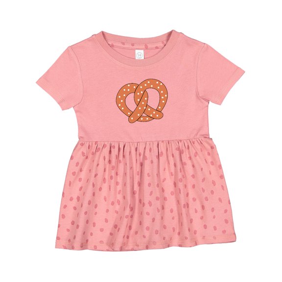 Inktastic Pretzel Girls Baby Dress