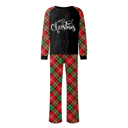 

Act Now! HIMIWAY Matching Family Christmas Pajamas Christmas Prints Family Matching Long Sleeve Tops+Pants Set Family Matching Sets Men M