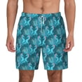 thumbnail image 2 of Goofa Seahorse Printed Men's Swim Trunks Board Shorts Quick Dry Mens Swimming Trunks with Compression Liner,Breathable Fit Hawaii Beach Shorts-XX-Large, 2 of 9
