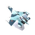 thumbnail image 5 of Kokiya 1/100 SU-27 Fighter Plane Model Birthday Gift Tabletop Decor Miniature Toys with Argent base, 5 of 9