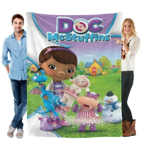 Throw Blanket for Doc Mcstuffins Soft Warm Bed Couch Flannel Blanket for Kids Boys Girls Gifts Home Decor 30x40 Inch