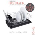 thumbnail image 2 of Kitchen Details 3 Piece Dish Rack in Black, 2 of 12