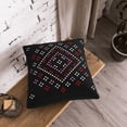 thumbnail image 3 of DouZhe Velvet Decorative Throw Pillow Covers Set of 2, Soft Square Cushion Cover with Invisible Zipper Abstract Texture Design Printing, 18"x18", 3 of 7