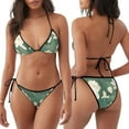 thumbnail image 3 of Balery Lotus Golden Line Pijama Estampado Bikini de Dos Piezas para Mujer - Conjunto de Bikini Ajustable Sexy y Cómodo para Playa, 3 of 6