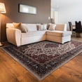 thumbnail image 5 of Linon Emerald Cream and Rust, 6'7" x 9'7" Area Rug, 5 of 5