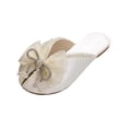 thumbnail image 4 of Sandalias de moda Yinane Mulas suaves y cómodas para Mujer Blanco 36, 4 of 8