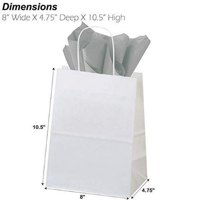 Tissue Paper Curlz Gift Bag Filler, 42-Inch - Silver/White