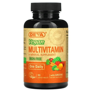 Deva Vegan Multivitamin and Mineral Supplement Iron Free - 90 Tablets