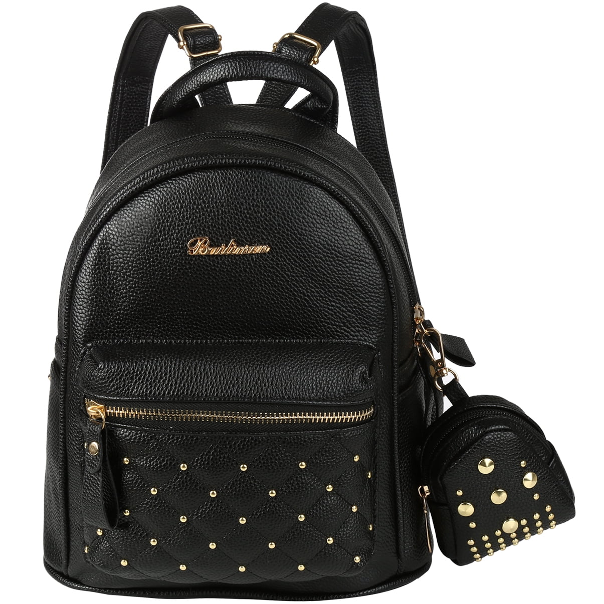 Vbiger 2 in 1 PU Leather Backpack Trendy Travel Shoulders Bag Chic ...