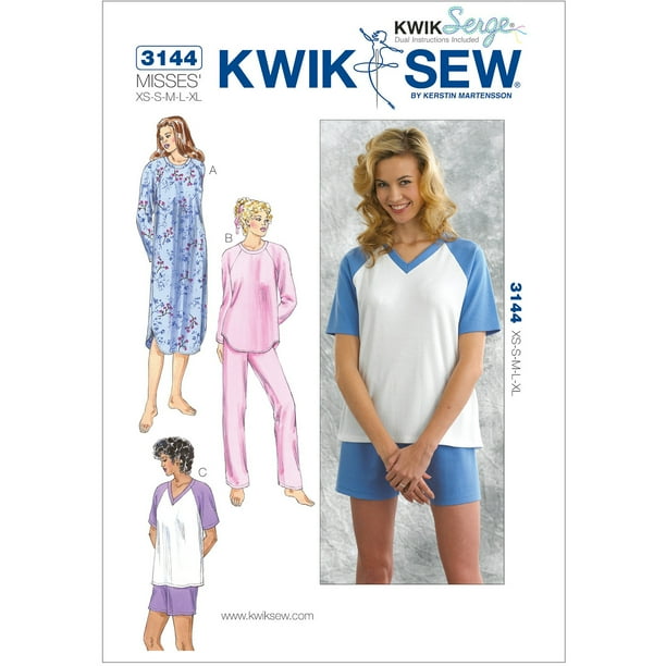 Kwik Sew Pattern Sleepwear, (XS, S, M, L, XL)