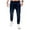 Dark Blue, variant on Jacenvly Men'S Pants Long Cargo Pants Elastic Waisted Pocket Plain Trousers for Men Fashion Casual Straight Jeans Trousers