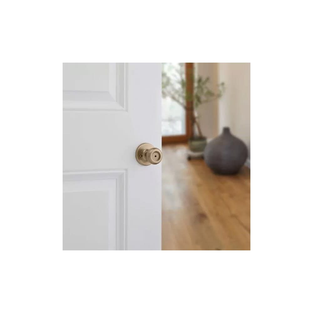 Kwikset Tylo Antique Brass Steel Privacy Knob 3 Right or Left Handed