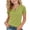 Green, variant on ATORRE Girls Pleated V-Neck Tshirt Summer Short Sleeve Lightweight Breathable Casual Blouse Kid Girl Solid Color T-Shirt Top Green 7-8 Years