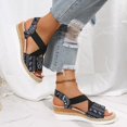 thumbnail image 2 of Vedolay Summer Shoes Sandals Women Wedges Platform Summer 2023 Women's Beach Casual Sandals,Black 7.5, 2 of 5
