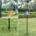 thumbnail image 6 of 92 Inch Bird House Pole for Garden, Bird Feeder Poles with Squirrel Proof Baffle 4 Shepherd Hooks,Heavy Duty Stand 5-Prong Anchor Feeding Station (Bird House NOT Included), 6 of 9
