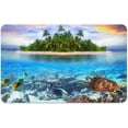 thumbnail image 3 of Diatomaceous Earth Bath Mat,Beaches and Underwater Parks Soft Wrinkle Free Bathroom Floor Rugs Non-Slip Volume Super Absorbent Fast Drying for Bathroom Kitchen Door mat (40cm×60cm), 3 of 6