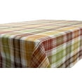 thumbnail image 2 of Maze Plaid 100% Cotton Tablecloth, 70" Round, 2 of 3