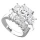 2.5 CT Bague en Or Blanc 18 Ct Taille Princesse – image 1 sur 1