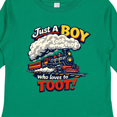 thumbnail image 4 of Inktastic Just a Boy Who Loves to Toot Train Boys or Girls Long Sleeve Toddler T-Shirt, 4 of 5