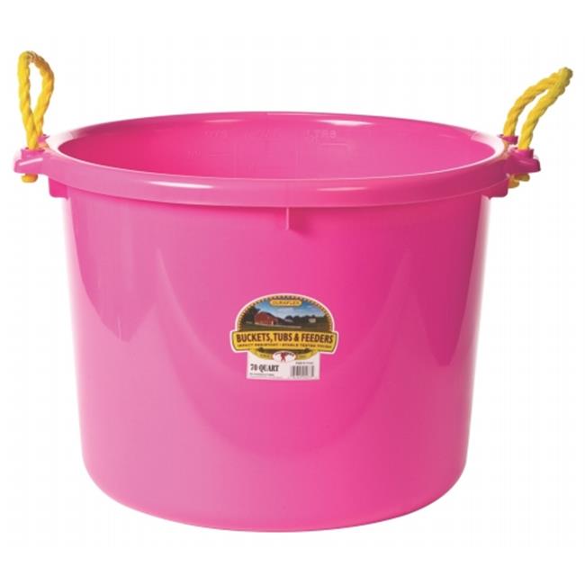 Miller Mfg Co Inc Muck Tub Hot Pink 70 Quart PSB70HOTPINK Walmart